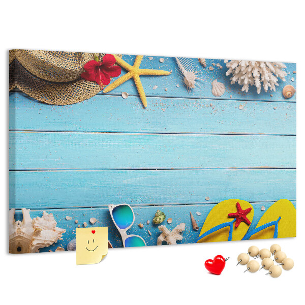 Cork memo board Seaside things