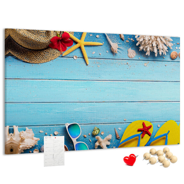 Cork memo board Seaside things