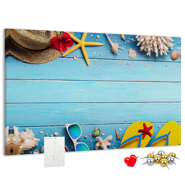 Cork memo board Seaside things