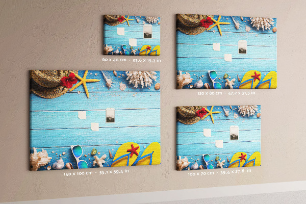 Cork memo board Seaside things