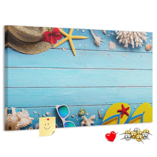 Cork memo board Seaside things