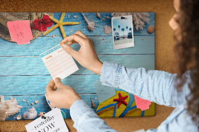 Cork memo board Seaside things