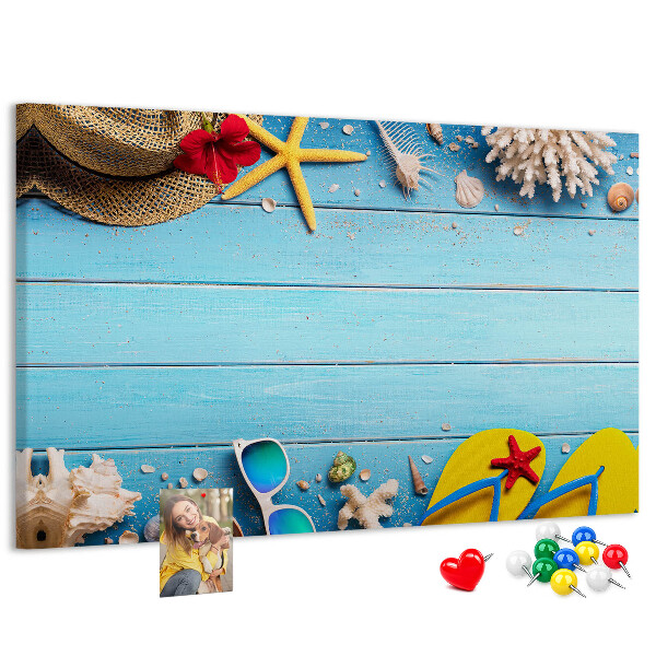 Cork memo board Seaside things
