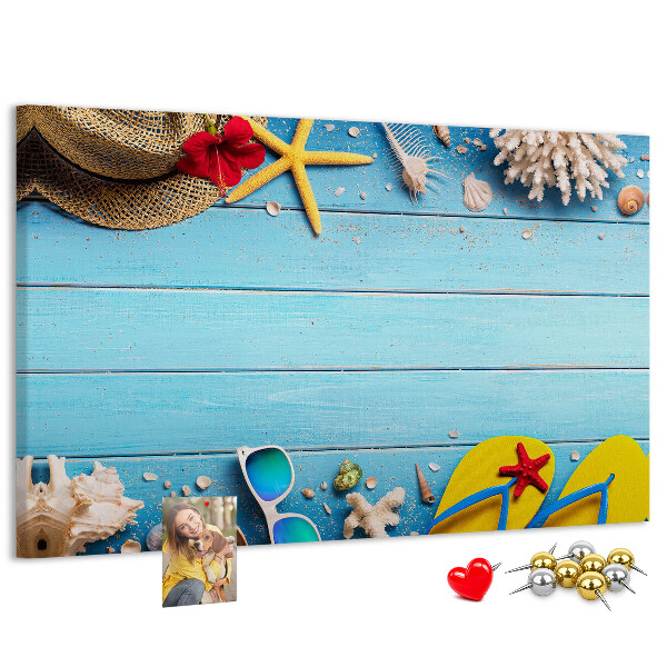 Cork memo board Seaside things