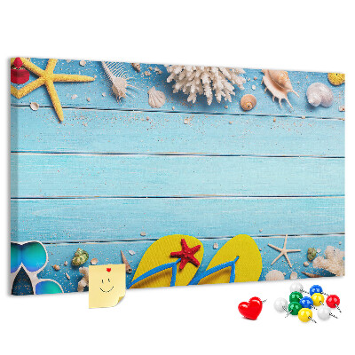 Cork board Seaside things