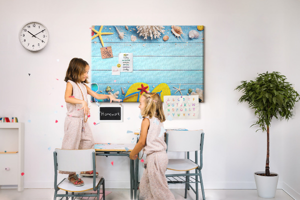 Cork board Seaside things