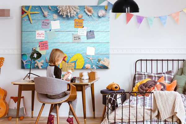 Cork board Seaside things