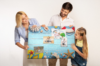 Cork display board Seaside things