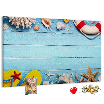 Cork display board Seaside things