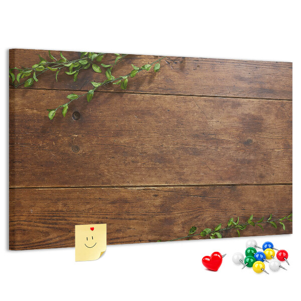 Cork board Rustic wood