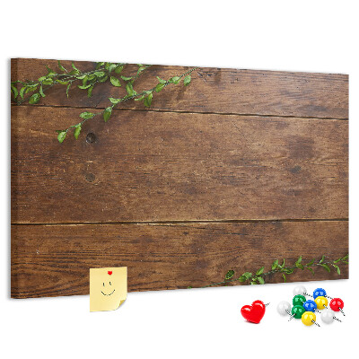 Cork board Rustic wood