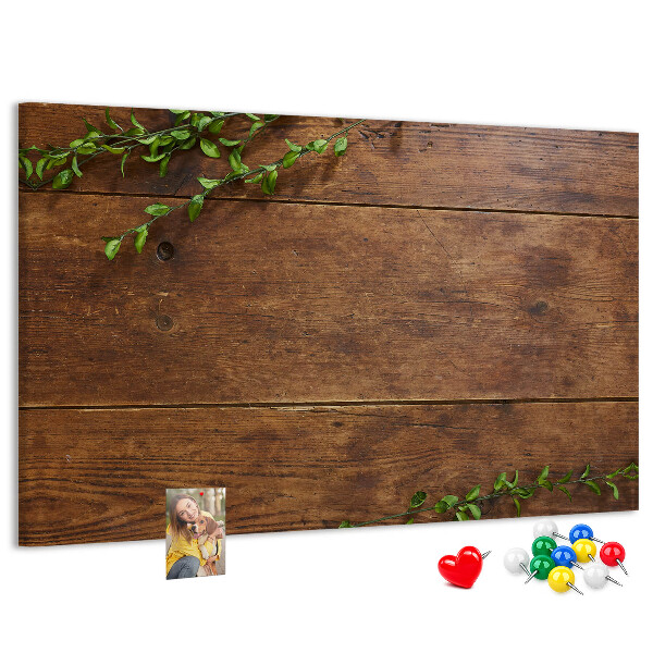 Cork board Rustic wood