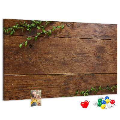 Cork board Rustic wood