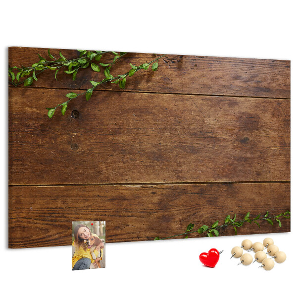 Cork board Rustic wood