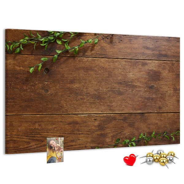Cork board Rustic wood