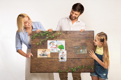 Cork board Rustic wood