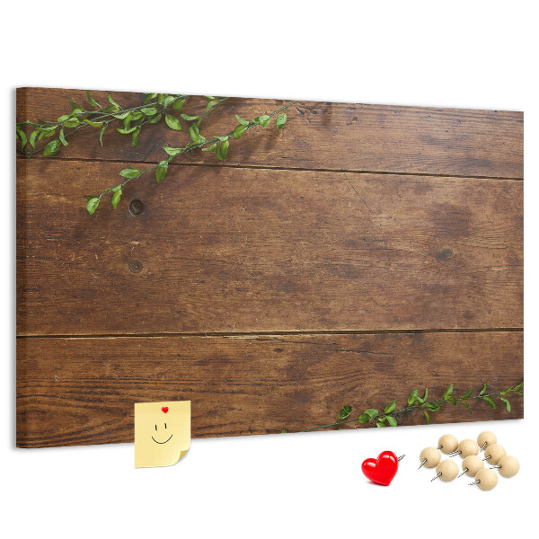 Cork board Rustic wood