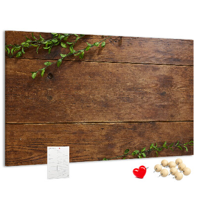 Cork board Rustic wood