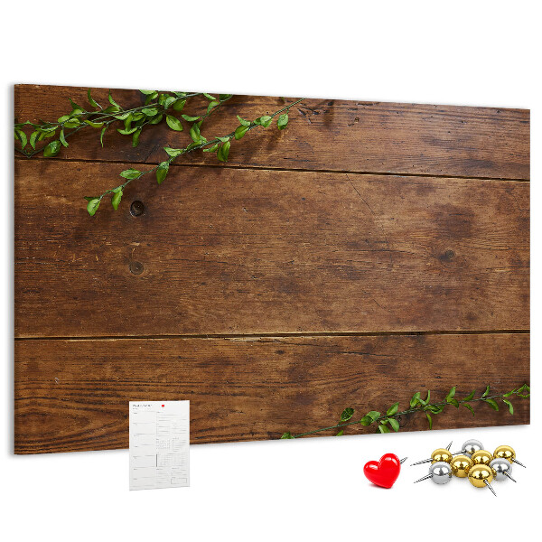Cork board Rustic wood