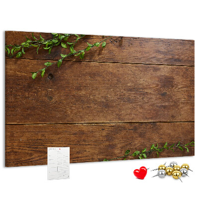 Cork board Rustic wood