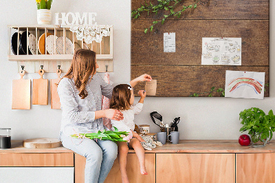 Cork board Rustic wood
