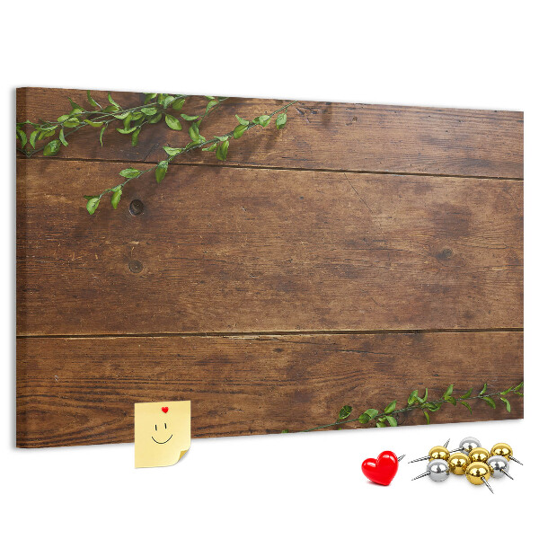 Cork board Rustic wood