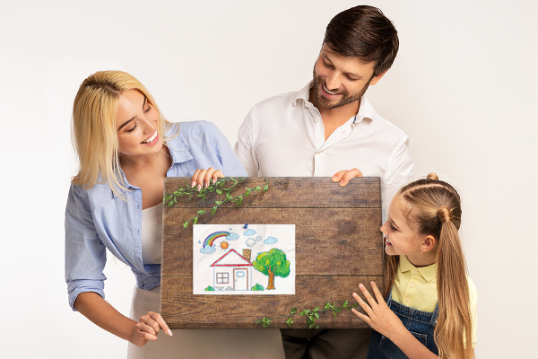 Cork board Rustic wood