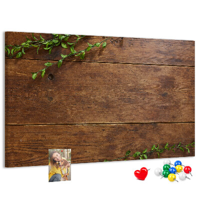Cork board Rustic wood