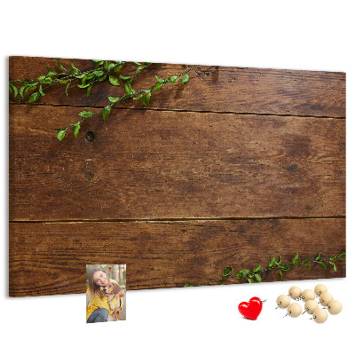Cork board Rustic wood