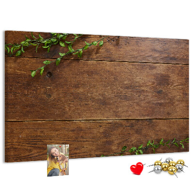 Cork board Rustic wood