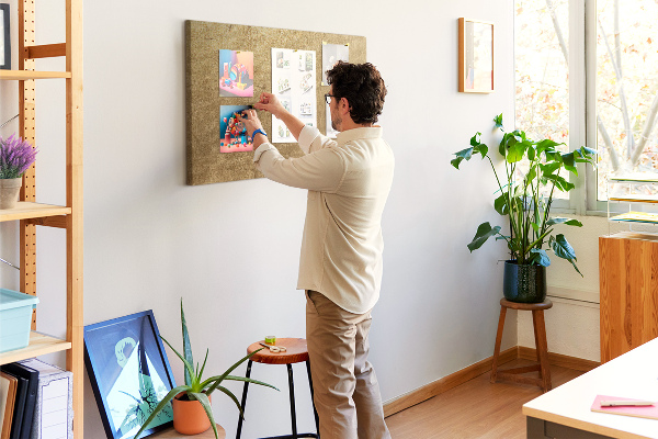 Cork memo board Decorative canvas