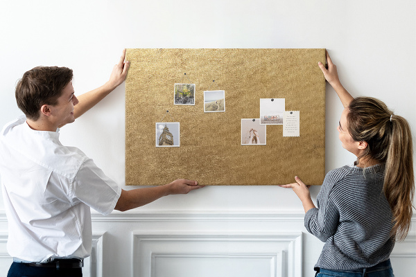 Cork memo board Decorative canvas