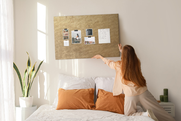 Cork memo board Decorative canvas