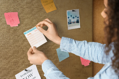Cork memo board Decorative canvas
