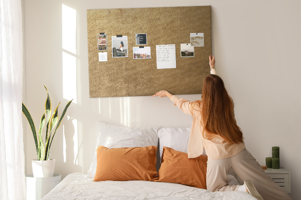 Cork memo board Decorative canvas