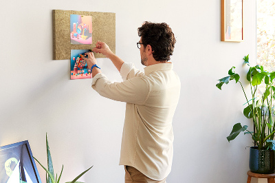 Cork memo board Decorative canvas