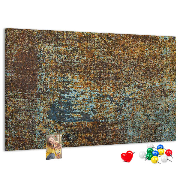 Cork board Rust on metal