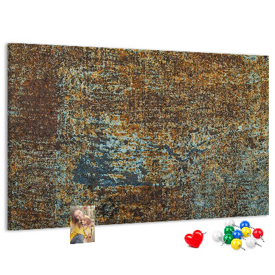 Cork board Rust on metal
