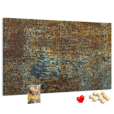 Cork board Rust on metal