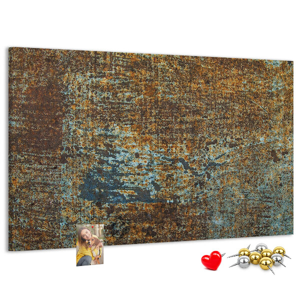 Cork board Rust on metal
