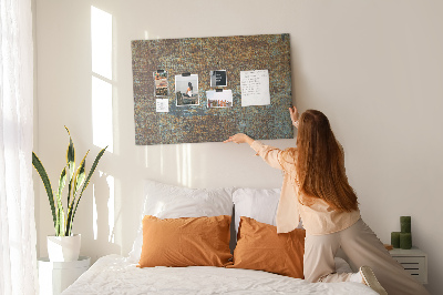 Cork board Rust on metal