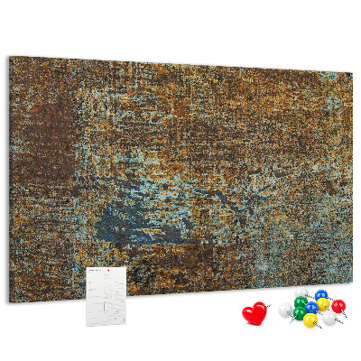 Cork board Rust on metal