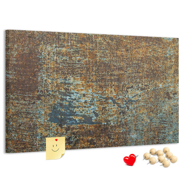Cork board Rust on metal