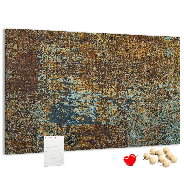 Cork board Rust on metal