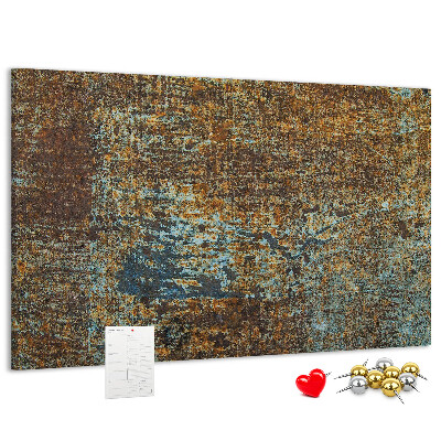 Cork board Rust on metal