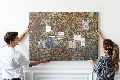 Cork board Rust on metal