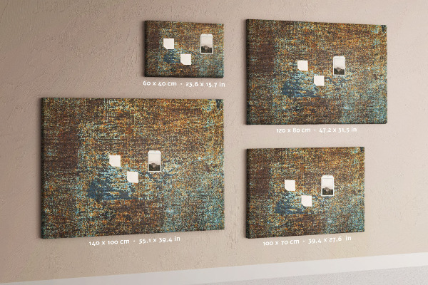 Cork board Rust on metal