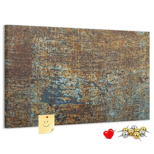 Cork board Rust on metal