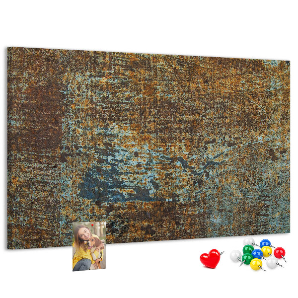Cork board Rust on metal