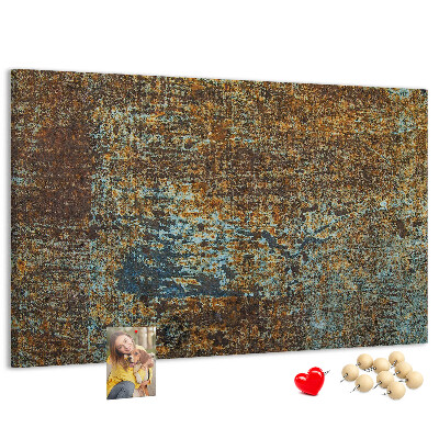 Cork board Rust on metal